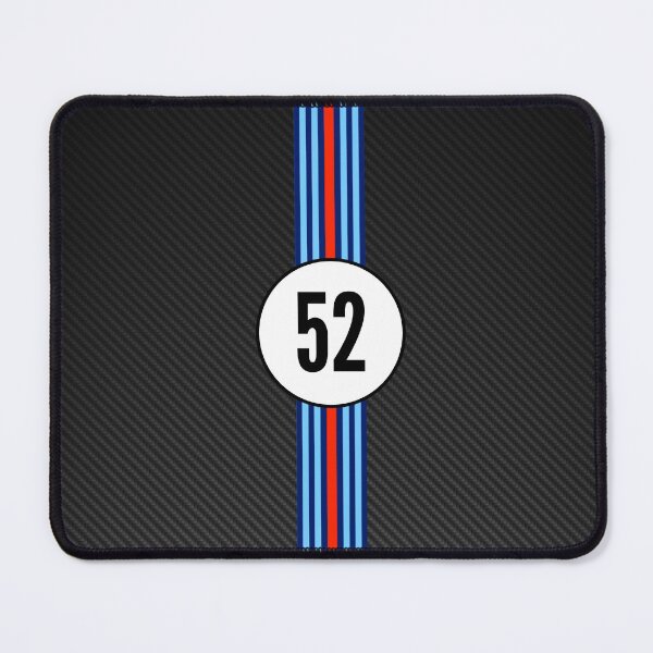 Item preview, Martini Racing Number 52 Carbon Poster – Classic Livery Art designed and sold by Road To Track.