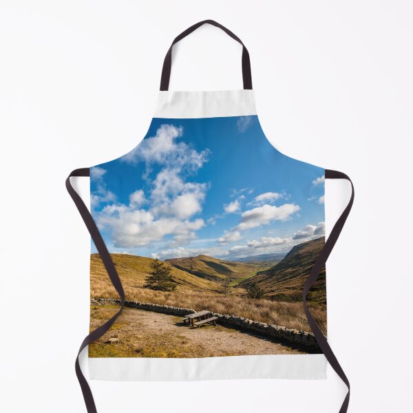 Item preview, Blue sky, mountains and valley with picnic tables in Ardara, County Donegal, Ireland designed and sold by AlbertMi.