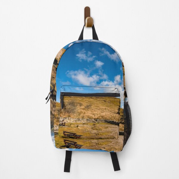 Item preview, Blue sky, mountains and valley with picnic tables in Ardara, County Donegal, Ireland designed and sold by AlbertMi.