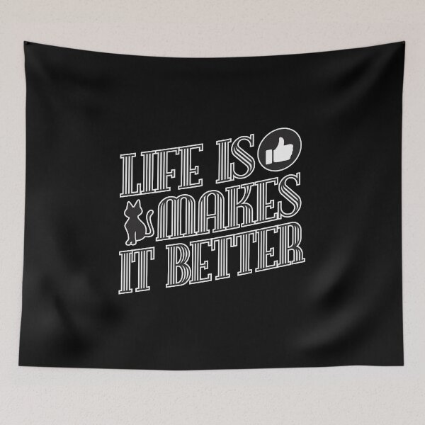 Item preview, Life Is Good Cat Makes It Better designed and sold by andriandesain.