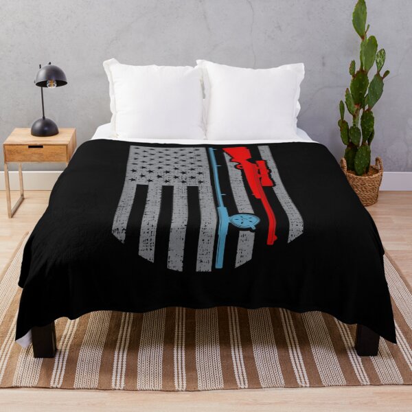 Item preview, Fishing Hunting Rifle American Flag designed and sold by dlouise22.