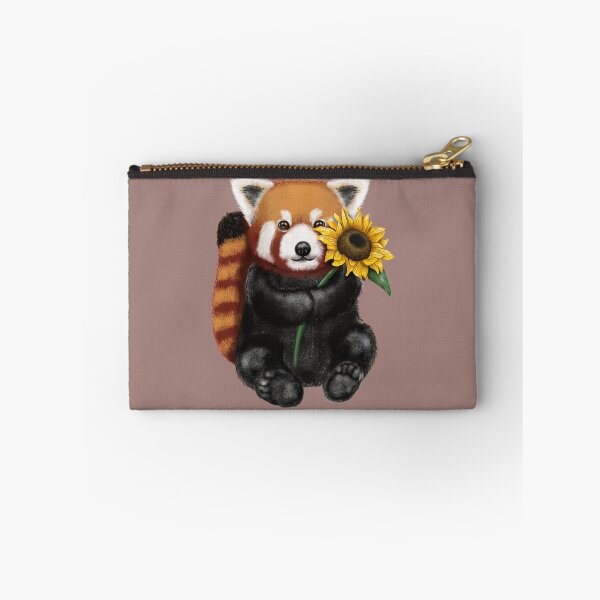 Item preview, Cute Red Panda Holding Sunflower designed and sold by Luan Huynh.
