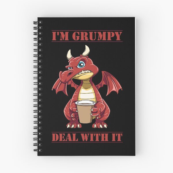Item preview, Funny Grumpy Dragon Coffee Lover Hate Morning Fantasy Animal designed and sold by melomedia.