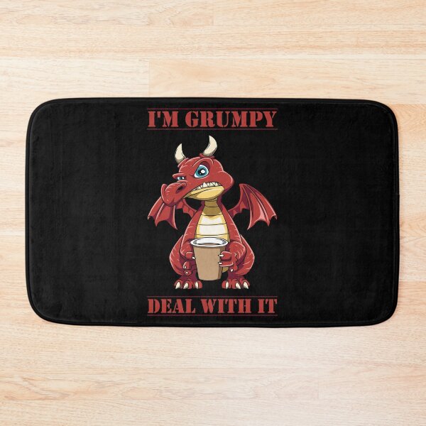 Item preview, Funny Grumpy Dragon Coffee Lover Hate Morning Fantasy Animal designed and sold by melomedia.