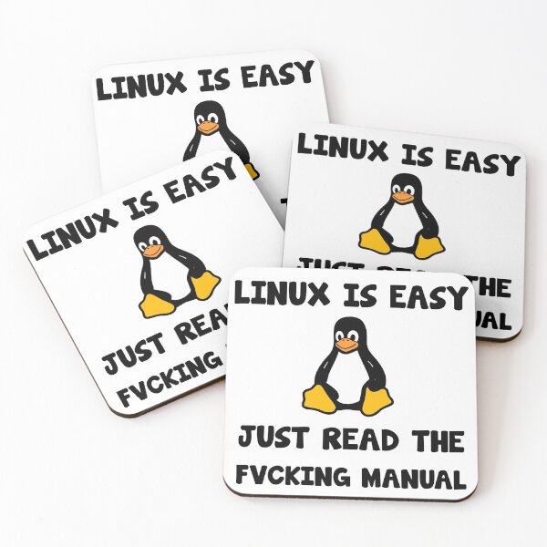 Item preview, Linux is easy cooler programmer saying designed and sold by Onorato Bellgardt.