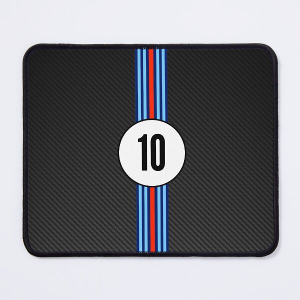 Item preview, Martini Racing Number 10 Carbon Poster – Legendary Racing Livery Art designed and sold by Road To Track.