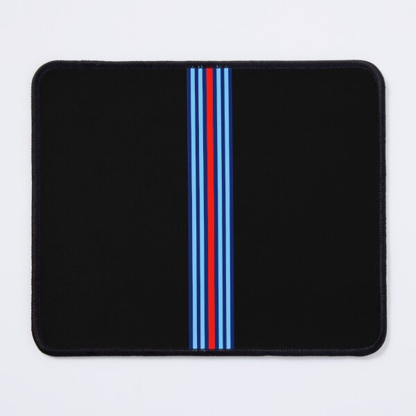 Item preview, Martini Racing Stripes Black Background – Classic Motorsport Livery, Retro Racing Stripe Design designed and sold by Road To Track.