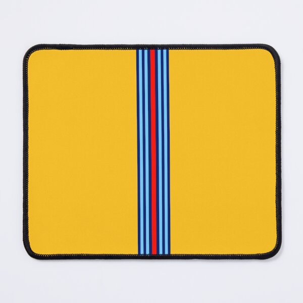 Item preview, Yellow Martini Racing Stripes Poster – Classic Livery Art designed and sold by Road To Track.
