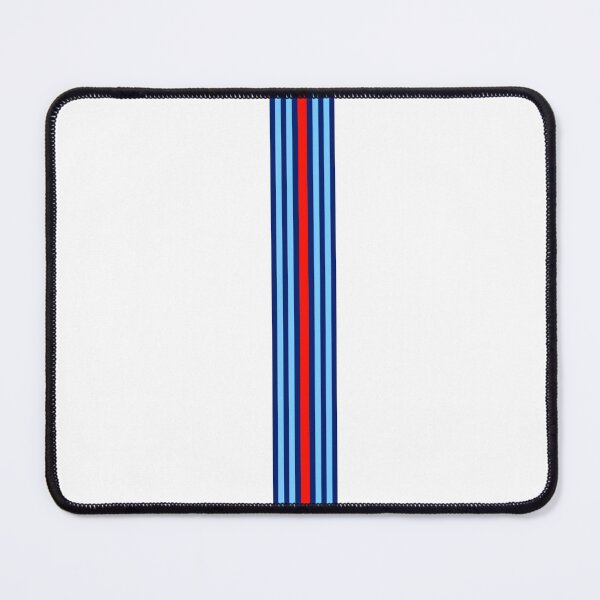 Item preview, Martini Racing Stripes Poster – Classic Blue Red White Livery Art designed and sold by Road To Track.