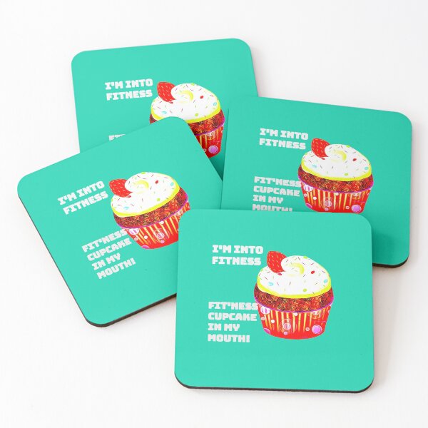 Item preview, I'm into fitness. Fit'ness cupcake in my mouth.  (Funny design.)  designed and sold by CristalleLisa.
