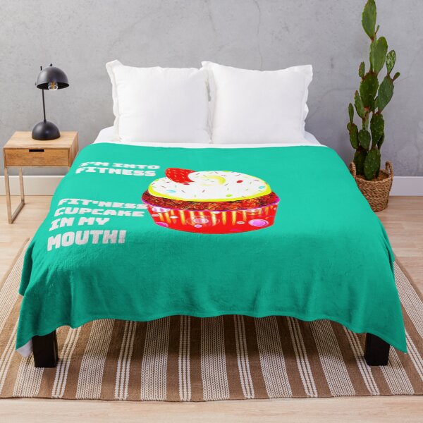 Item preview, I'm into fitness. Fit'ness cupcake in my mouth. (Funny design.) designed and sold by CristalleLisa.