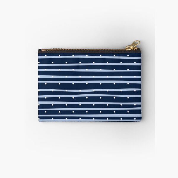 Item preview, Midnight Snowfall Polka Dot and Stripes Pattern designed and sold by dbyjane.