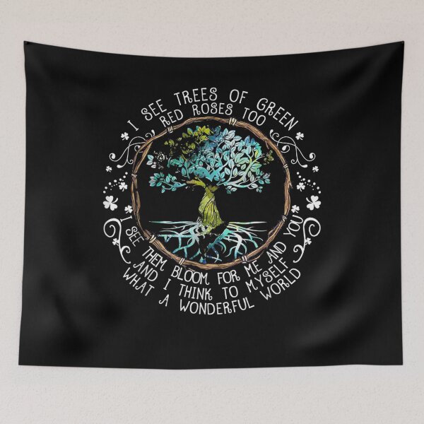 Item preview, I See Trees of Green Red Roses Too What A Wonderful World designed and sold by GeorgeArutledg.