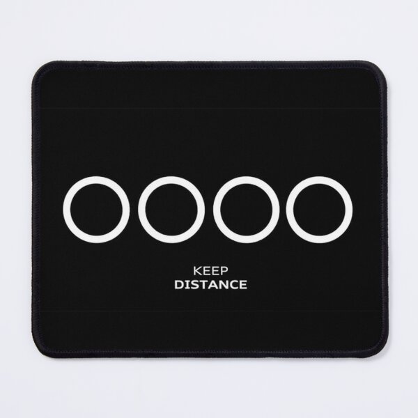 Item preview, Audi Keep Distance Social Distancing Poster – Minimalist Black & White Art designed and sold by Road To Track.