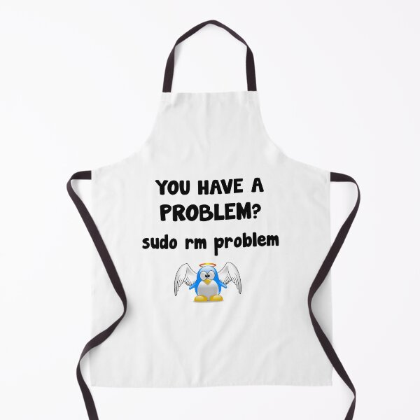 Item preview, Linux programmer sudo rm problem code saying designed and sold by Onorato Bellgardt.