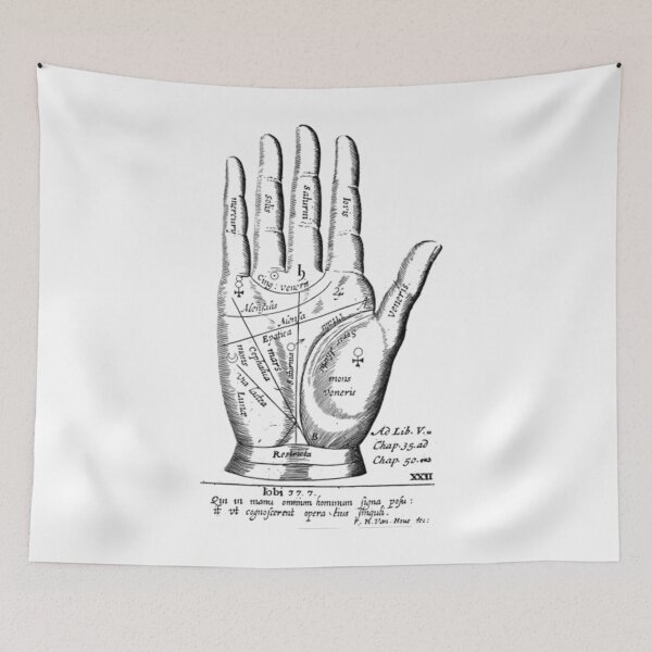 Item preview, Palmistry Hand T-ShirtVintage Palmistry Left Hand Woodcut Design designed and sold by HyaDunga.