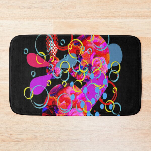 Item preview, Vibrant Abstract Art Multicolored Circles and Bubbles, Bold Vibrant Abstraction, graphic psychedelic abstract art, trippy graphic psychedelic arte abstracto designed and sold by Adri Barnard.