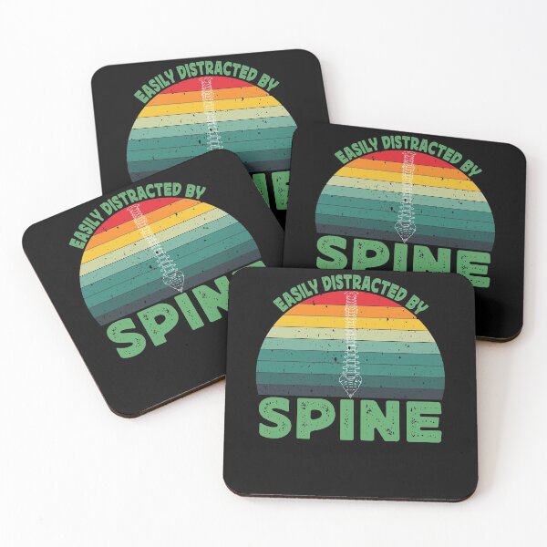 Item preview, Easily Distracted by Spine Funny Chiropractic Therapist designed and sold by patroart.
