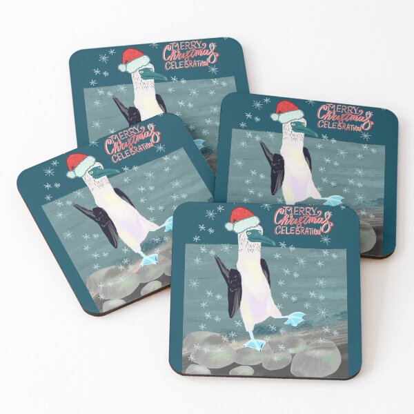Item preview, Christmas blue footed booby designed and sold by orangerinka.