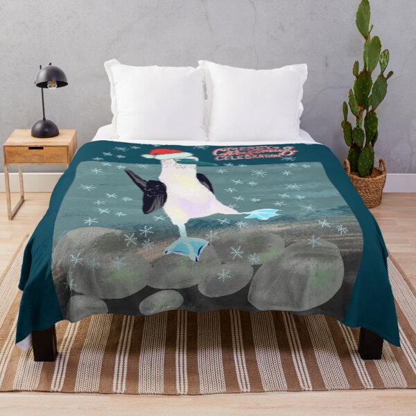 Item preview, Christmas blue footed booby designed and sold by orangerinka.