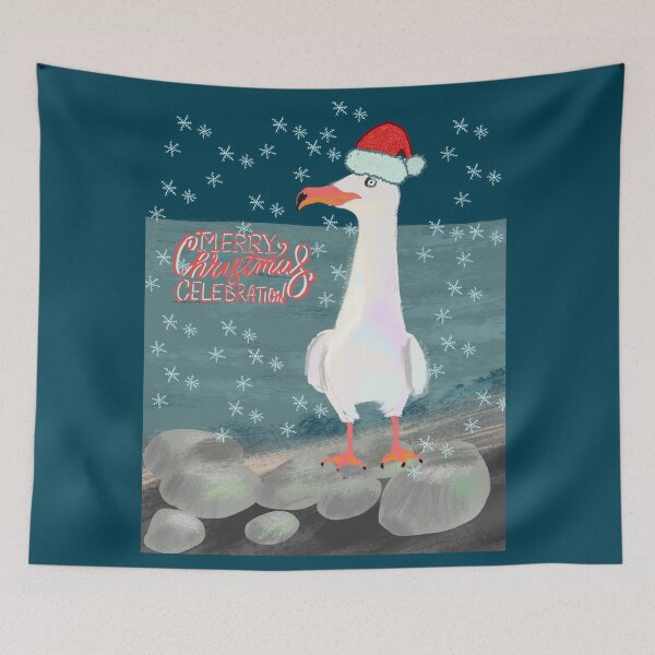 Item preview, Christmas seagull designed and sold by orangerinka.