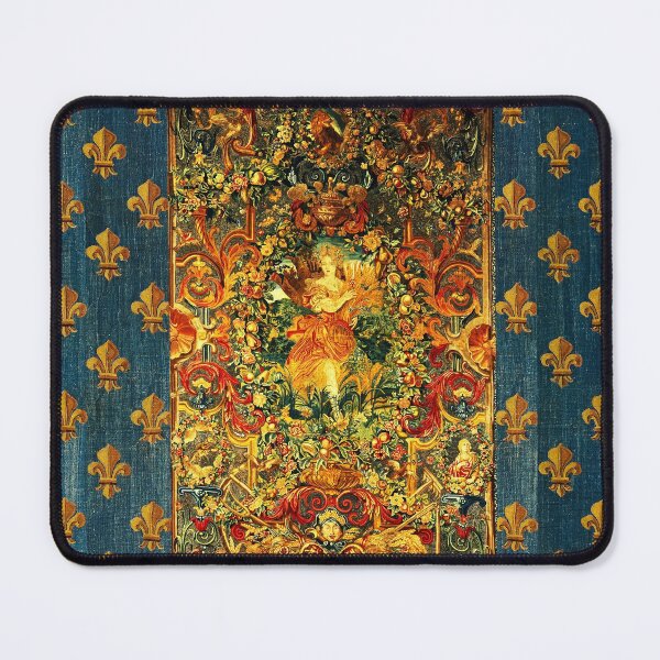 Item preview, SEASONS AND ELEMENTS, SUMMER FLORA, LOUIS XIV French Royal Embroidery Tapestry designed and sold by BulganLumini.