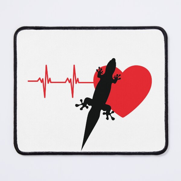 Item preview, gecko on the red heart pulse | gift for gecko keepers designed and sold by OleeVO.