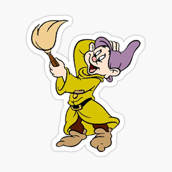 Dopey Glitter Snow White And The Seven Sticker For Sale By Vovawilson Redbubble 