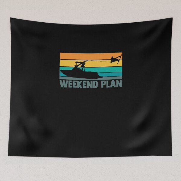 Item preview, Weekend Plan Wakesurfer Wakeboarding Wake Surfing Fan designed and sold by Nessshirts.