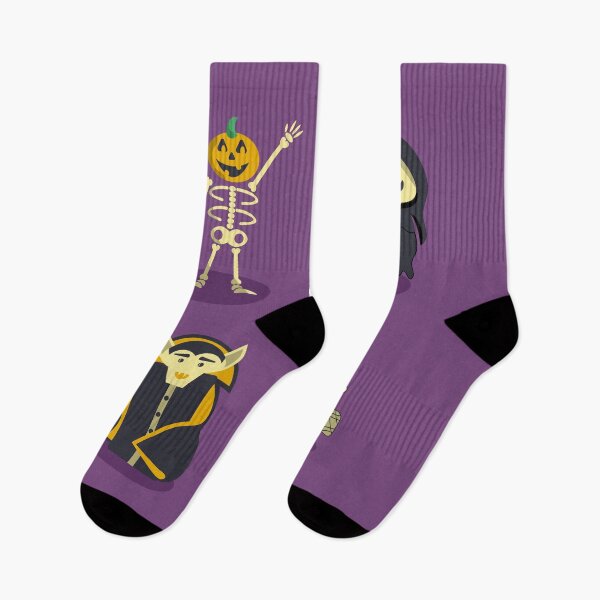 Item preview, Halloween characters Skeleton Dracula Mummy Grim Reaper Death designed and sold by CutieBlue.