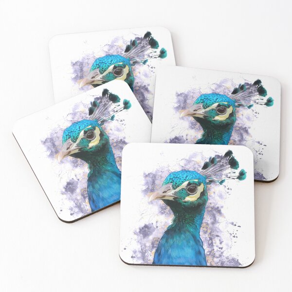 Item preview, Peacock art in blue and purple designed and sold by FabulousBeasts.