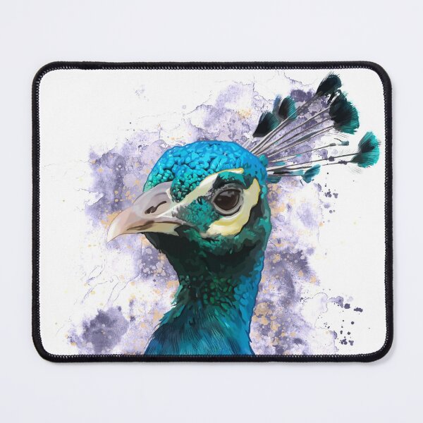 Item preview, Peacock art in blue and purple designed and sold by FabulousBeasts.