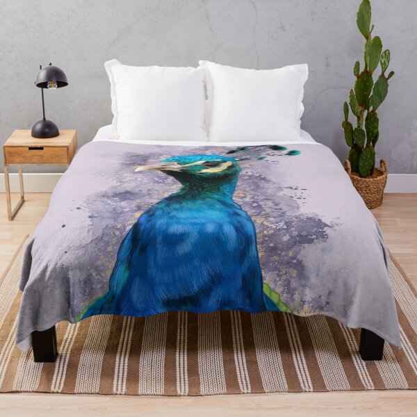 Item preview, Peacock art in blue and purple designed and sold by FabulousBeasts.
