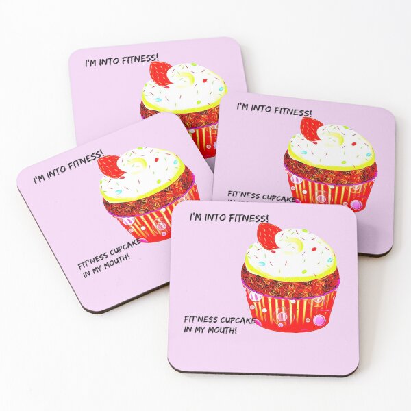 Item preview, I'm into fitness. Fit'ness cupcake in my mouth.  (Funny design.) designed and sold by CristalleLisa.