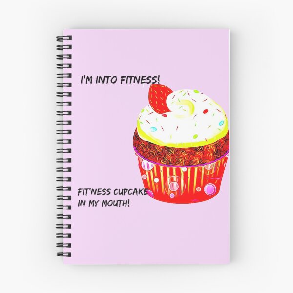 Item preview, I'm into fitness. Fit'ness cupcake in my mouth.  (Funny design.) designed and sold by CristalleLisa.