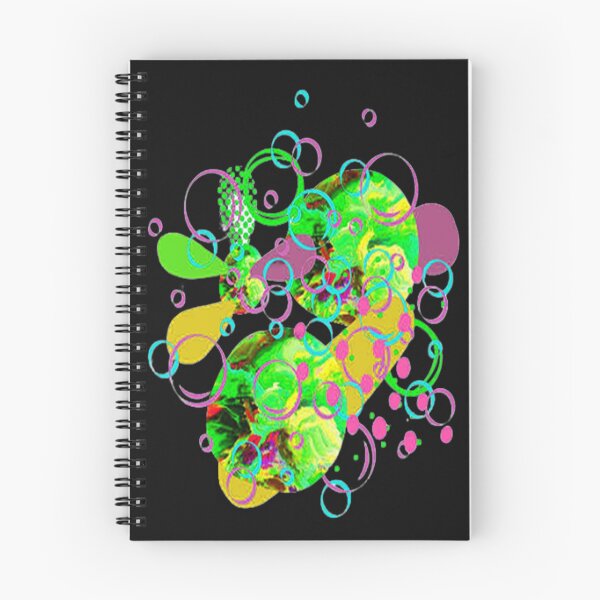 Item preview, Vibrant Abstract Art Multicolored Circles and Bubbles, nr 3, Bold Vibrant Abstraction, graphic psychedelic abstract art, trippy graphic psychedelic arte abstracto designed and sold by Adri Barnard.