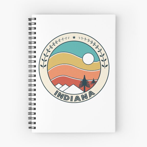 Item preview, Indiana Retro Vintage Sunset - Indiana Mountain Souvenir - Gift - Hometown - Hiking - Nature designed and sold by HappyTees Lab.