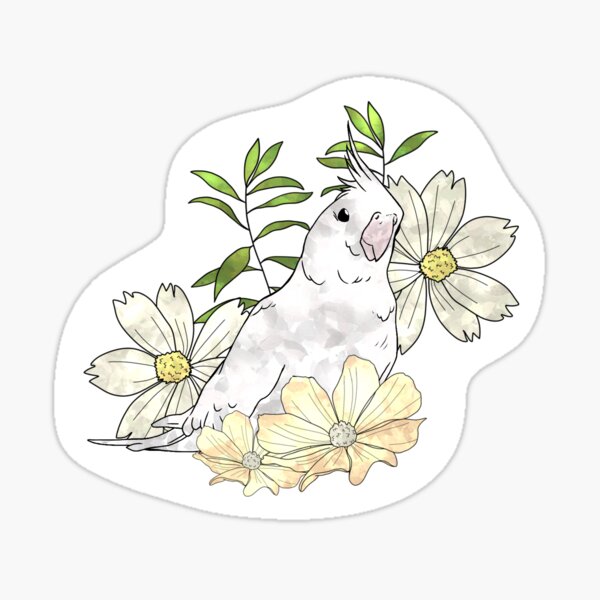 Item preview, Albino Cockatiel designed and sold by DominoSketch.