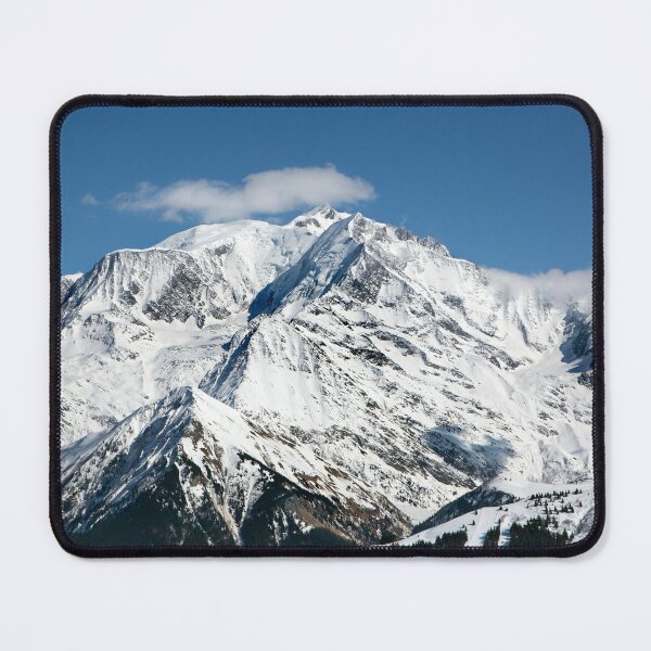 Mt. Blanc with clouds Mouse Pad