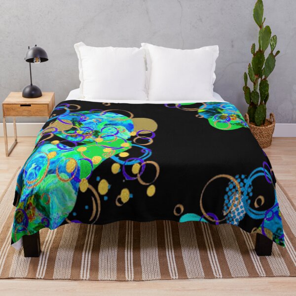Item preview,  Vibrant Abstract Art Multicolored Circles and Bubbles, nr 6, Bold Vibrant Abstraction, graphic psychedelic abstract art, trippy graphic psychedelic arte abstracto designed and sold by Adri Barnard.