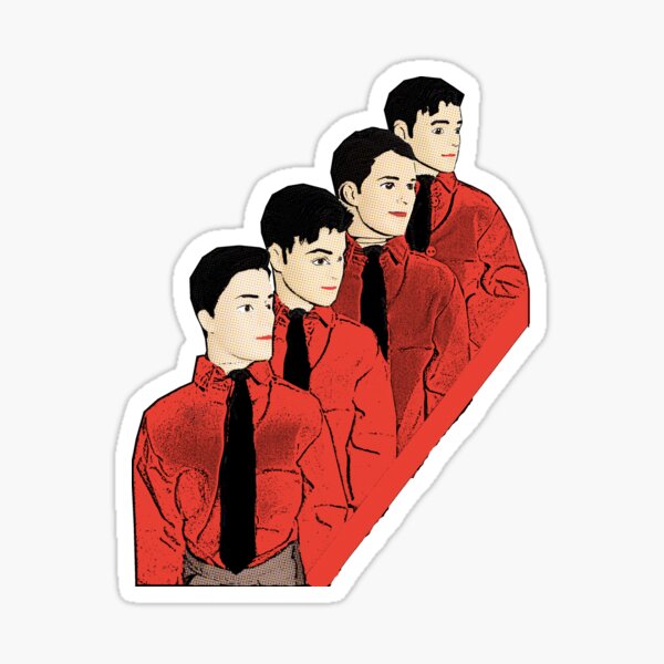 Kraftwerk! Cool Music Pop Art! Sticker