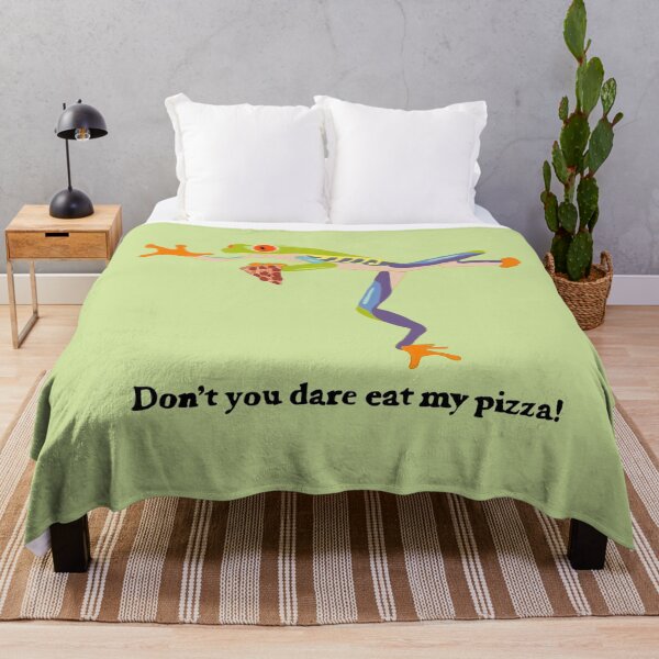 Item preview, Frog with pepperoni pizza "don't you dare eat my pizza." designed and sold by Achibebon.