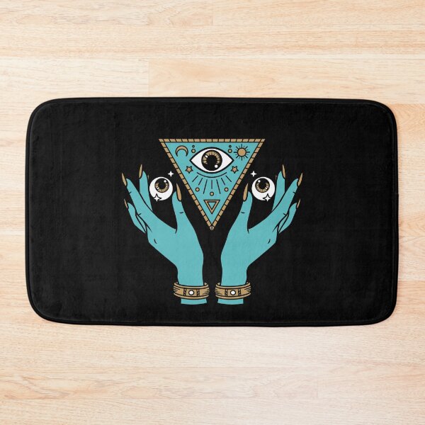 Item preview, Blue Turquoise occult eyes - Beautiful spooky design designed and sold by Theleochick.
