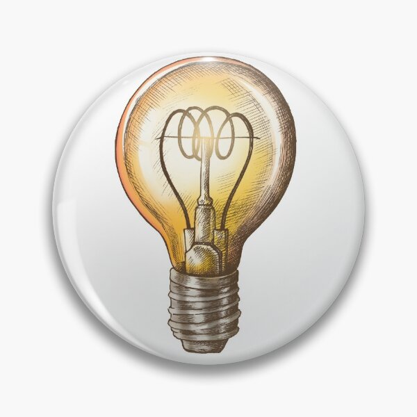 Item preview, Vintage Drawn Light Bulb designed and sold by tshirtmania20.