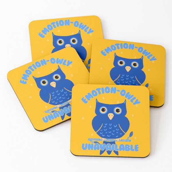 Item preview, Emotionally unavailable owl designed and sold by MorvernDesigns.