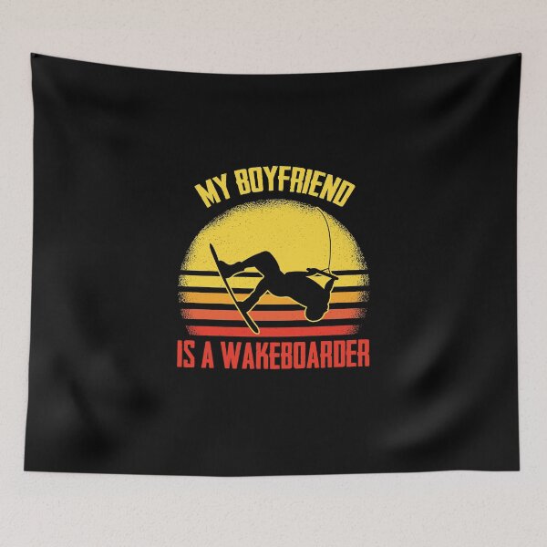 Item preview, My Boyfriend Is A Wakeboarder Wakesurfer Wakesurfing designed and sold by Nessshirts.