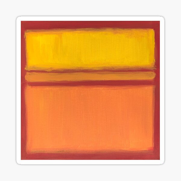 Orange-Red-Yellow Sticker