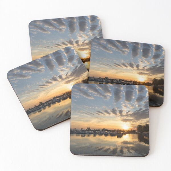 Item preview, Cloud Alignment - Perfectly Positioned Clouds Emphasize the Sunset designed and sold by Georgia Mizuleva.