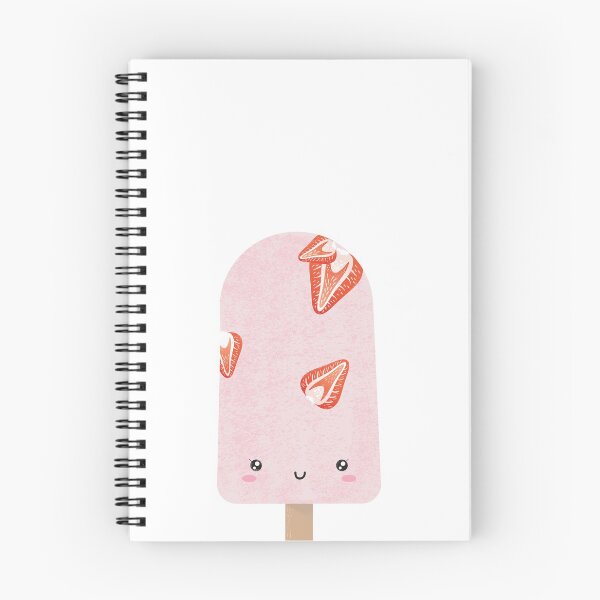 Item preview, cute strawberry ice cream for summer designed and sold by happyartbymary.