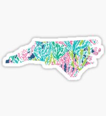North Carolina Lilly Pulitzer Sticker